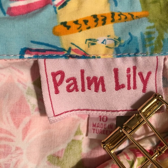 Palm Lily cotton tropical print blouse 10 - Picture 6 of 7